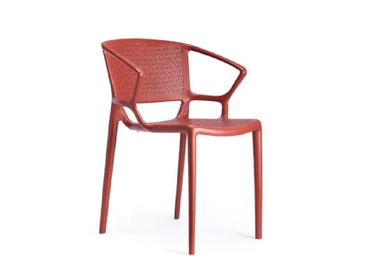 Sedia Fiorellina Perforated Seat and Back with Arms di Infiniti