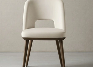 Sedia in pelle Foyer di Calligaris