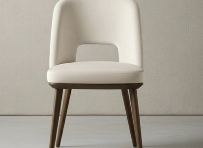 Sedia in pelle Foyer di Calligaris