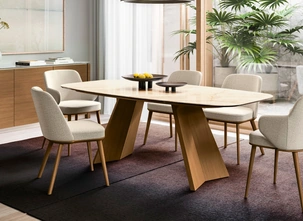 Sedia in tessuto Foyer di Calligaris