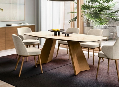 Sedia in tessuto Foyer di Calligaris