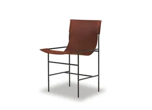 Sedia in pelle Leggia di Baxter