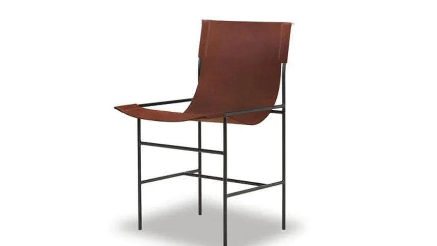 Sedia in pelle Leggia di Baxter