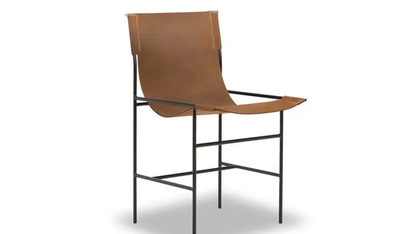 Sedia in pelle Leggia di Baxter