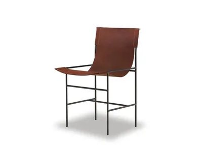 Sedia in pelle Leggia di Baxter