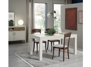 Sedia Magnolia in legno con seduta imbottita di Le Fablier