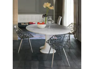 Sedia Miss Lacy in acciaio inox di Driade