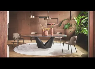 Sedia in ecopelle Onda di Calligaris