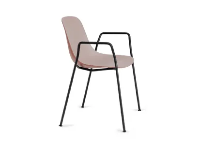 Sedia Pure Loop Binuance 4 Legs with arms di Infiniti