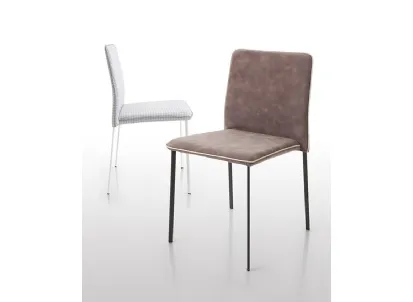 Sedia impilabile ergonomica con schienale flessibile Stella Flex di Riflessi