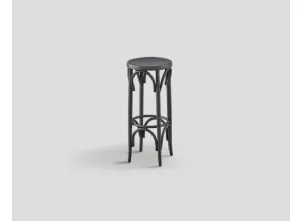 Sgabello DB004097 faggio finitura nero vintage di Dialma Brown