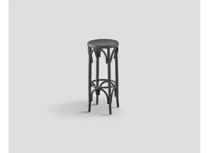 Sgabello DB004097 faggio finitura nero vintage di Dialma Brown