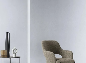 Sedia Tina in tessuto imbottito di Alf Da Frè