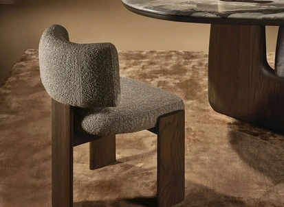 Sedia Trine in tessuto imbottito di Nature Design