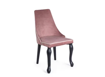 Sedia Vittoria rivestita Velluto Blush di Bizzotto