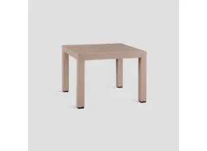 Tavolo quadrato Agorà realizzato in legno massello di Conifera lavorato a mano di Dialma Brown