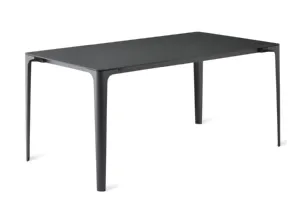 Tavolo in alluminio verniciato opaco nero Bistrot di Veneta Cucine