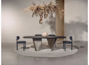 Tavolo Blow in Frassino Nero di Nature Design