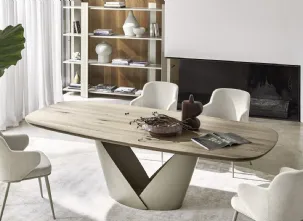 Tavolo Calla con piano in legno di Calligaris