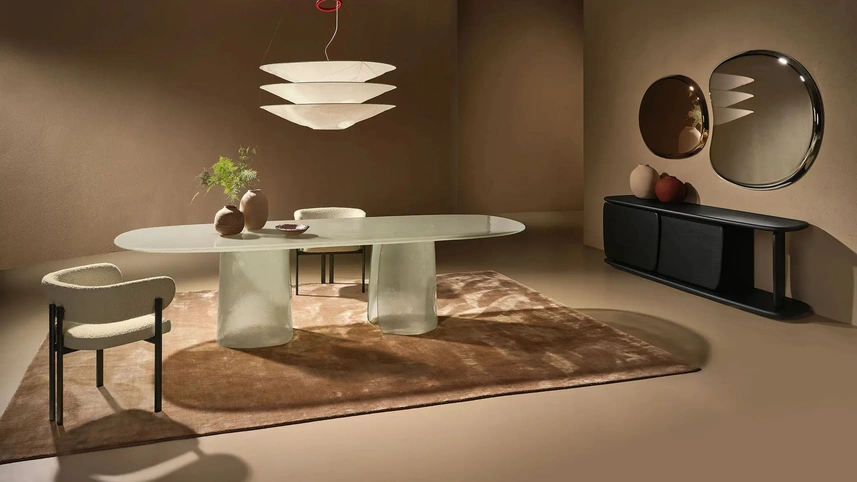 Tavolo in vetro Cinnamon di Nature Design