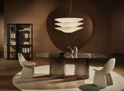 Tavolo in vetro Cinnamon di Nature Design