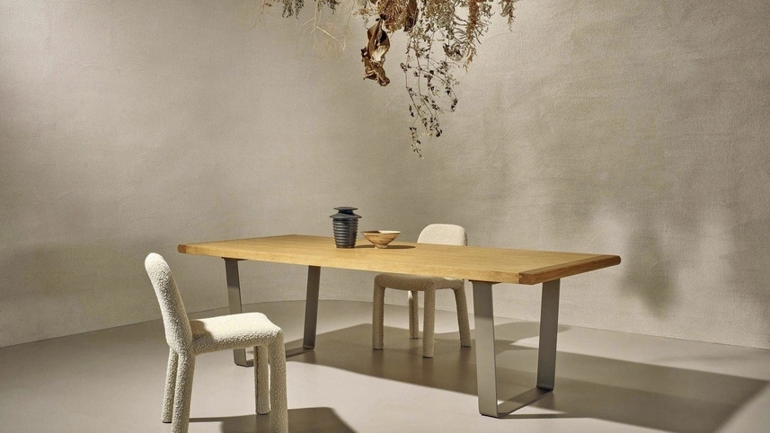 Tavolo Cocoon in legno di Frassino naturale di Nature Design