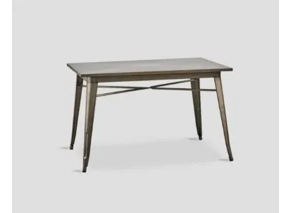Tavolo DB005317 struttura metallo finitura naturale di Dialma Brown