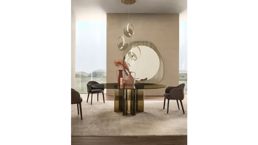Tavolo ovale Sahara di Fiam