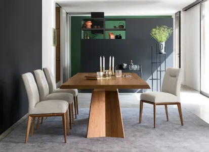 Tavolo rettangolare Icaro in rovere di Calligaris
