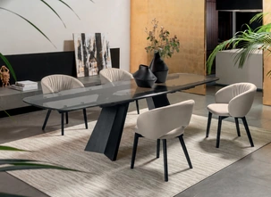 Tavolo allungabile Icaro in vetro di Calligaris
