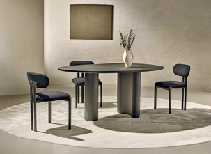 Tavolo Lymph in materico Nero di Nature Design