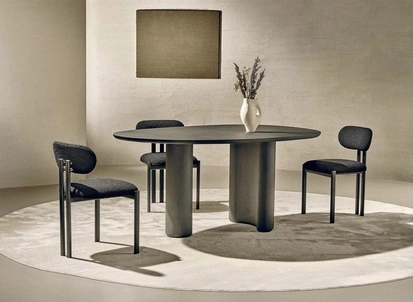 Tavolo Lymph in materico Nero di Nature Design