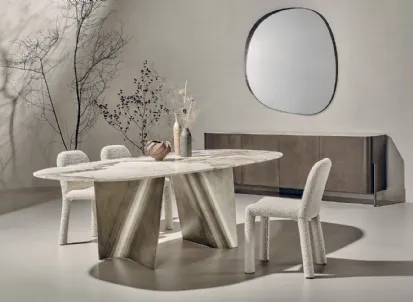 Tavolo in marmo Patagonia Blow di Nature Design