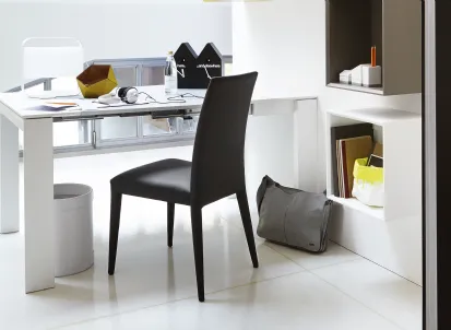 Tavolo Omnia Consolle allungabile in laccato Bianco di Calligaris