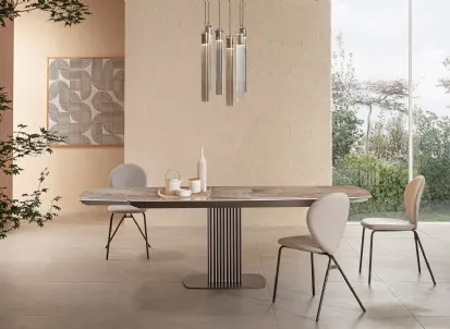 Tavolo allungabile di design Onda di Riflessi