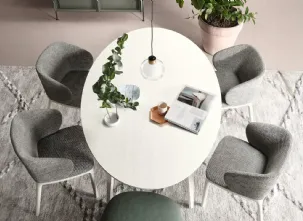 Tavolo Rea in Rovere Bianco di Novamobili