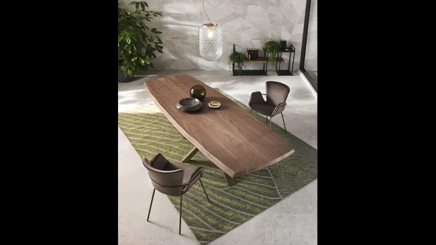 Tavolo allungabile in legno Shangai di Riflessi