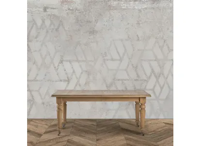 Tavolo allungabile Stromboli realizzato in legno massello di Rovere naturale di Dialma Brown