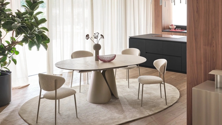 Tavolo allungabile Tango in ceramica di Calligaris