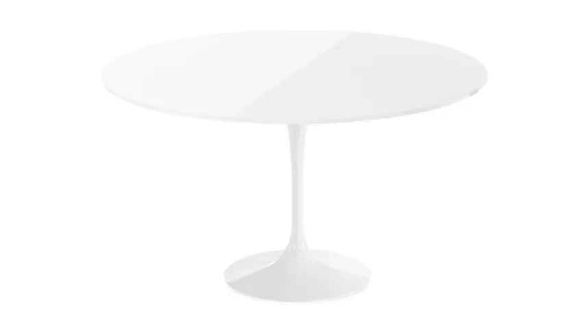 Tavolo rotondo moderno in alluminio e vetro Tango fisso di Veneta Cucine