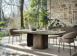 Tavolo fisso Twins in ceramica di Calligaris