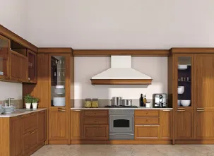 Cucina Classica angolare in legno Le Gemme composizione 04 di Le Fablier