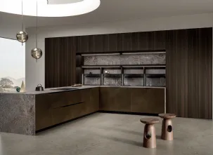 Cucina Design con penisola Elementi 02 di Snaidero