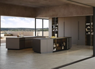 Cucina Design con doppia isola Orbita 01 di Snaidero