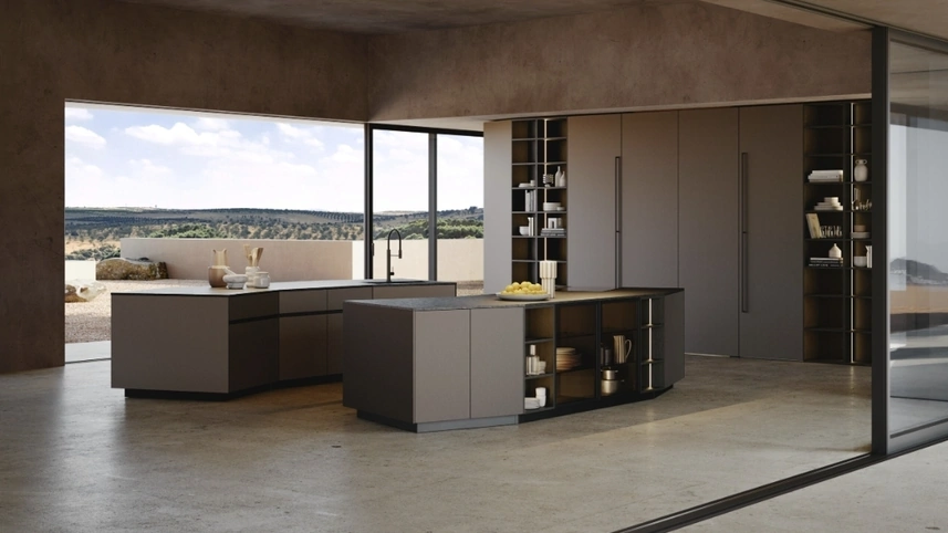 Cucina Design con doppia isola Orbita 01 di Snaidero