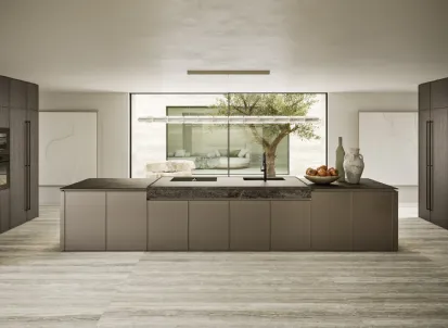 Cucina Design con isola Quadra 01 di Snaidero