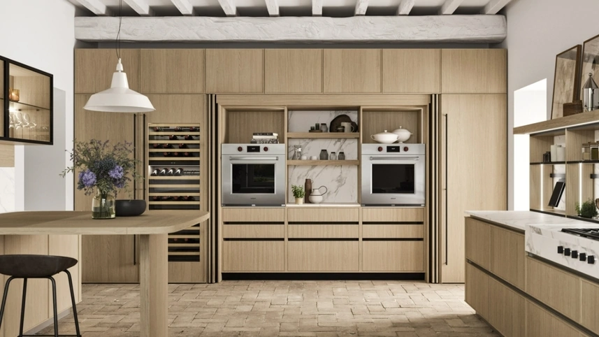 Cucina Design a scomparsa Quadra 02 di Snaidero