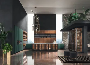 Cucina Design lineare in laccato opaco Way di Snaidero