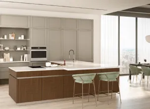 Cucina Moderna con penisola Convivio di Veneta Cucine