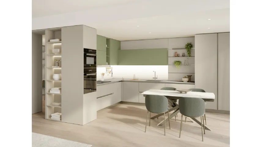 Cucina Moderna angolare Start-Time 10 di Veneta Cucine